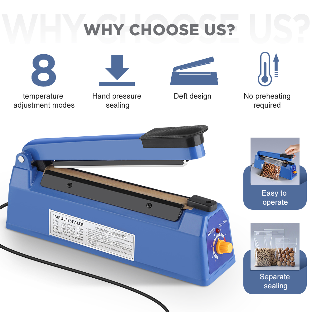 Impulse Sealer Machine Kitchen - đánh giá và giá Meal Prep Vacuum Seal