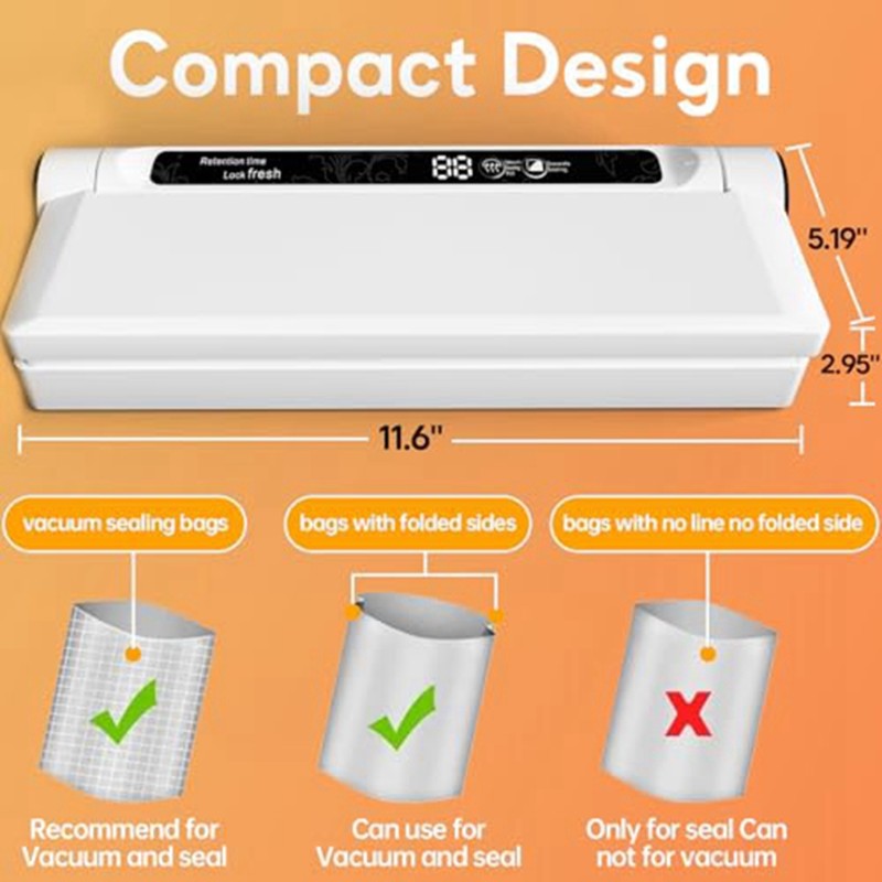 M10K Food Vacuum Sealer Machin - đánh giá và giá Meal Prep Vacuum Seal