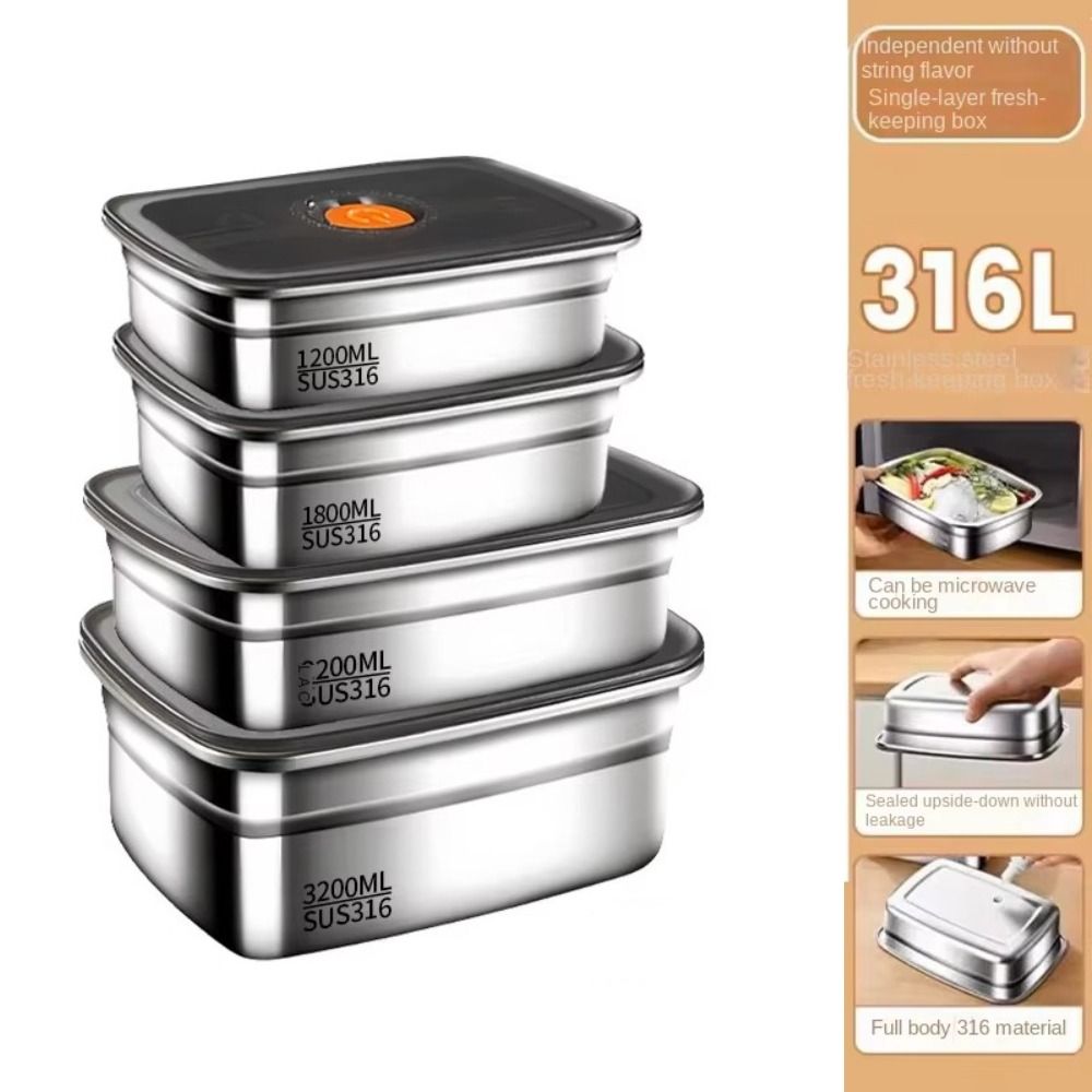 Stainless Steel Camping Lunch  - đánh giá và giá Meal Prep Freezer