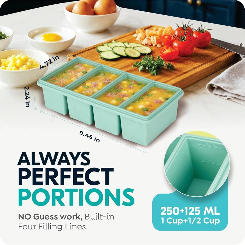 1000ml Silicone Freezer Soup T - đánh giá và giá Meal Prep Freezer