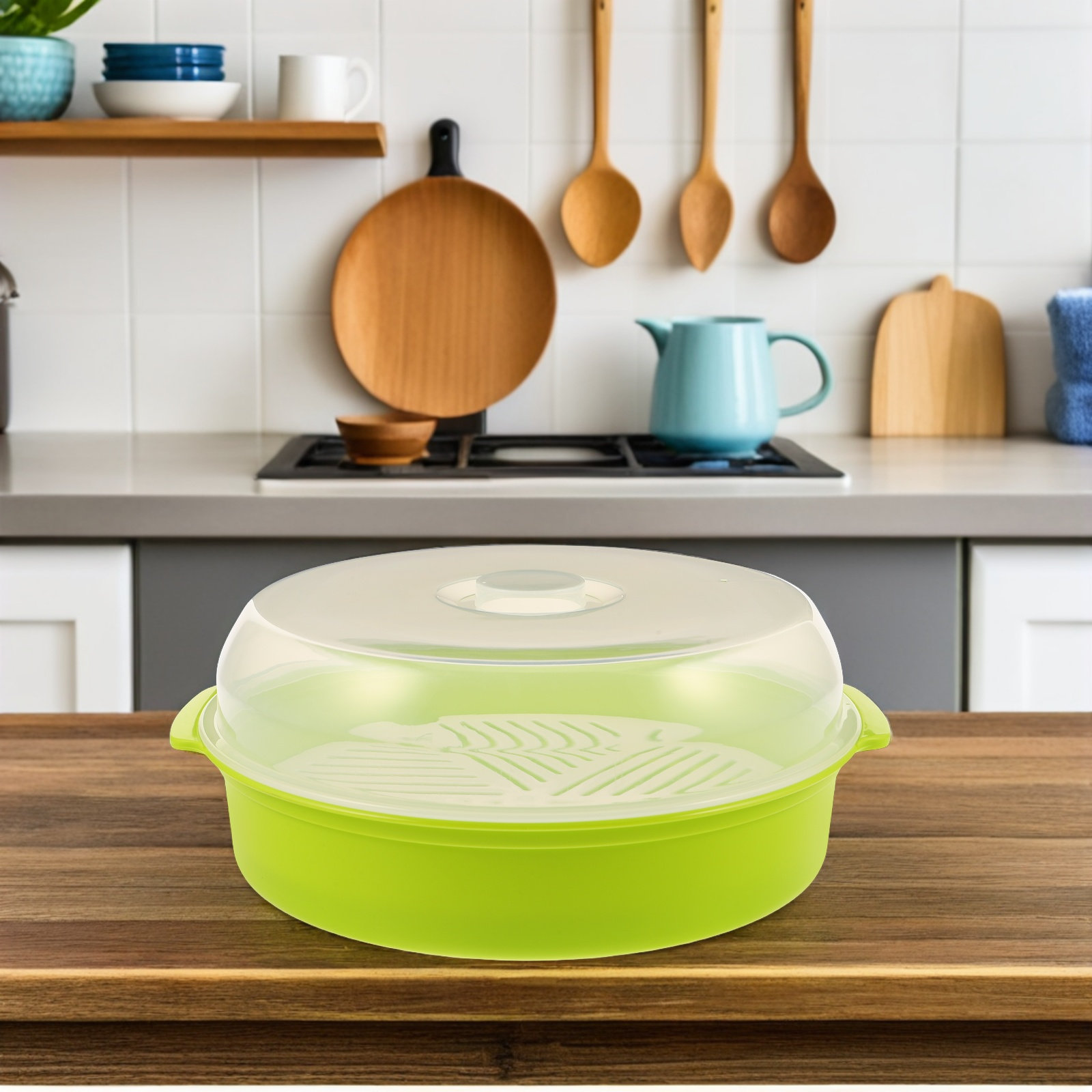 Microwave Steamer Bowl with Li - đánh giá và giá Meal Prep Quick
