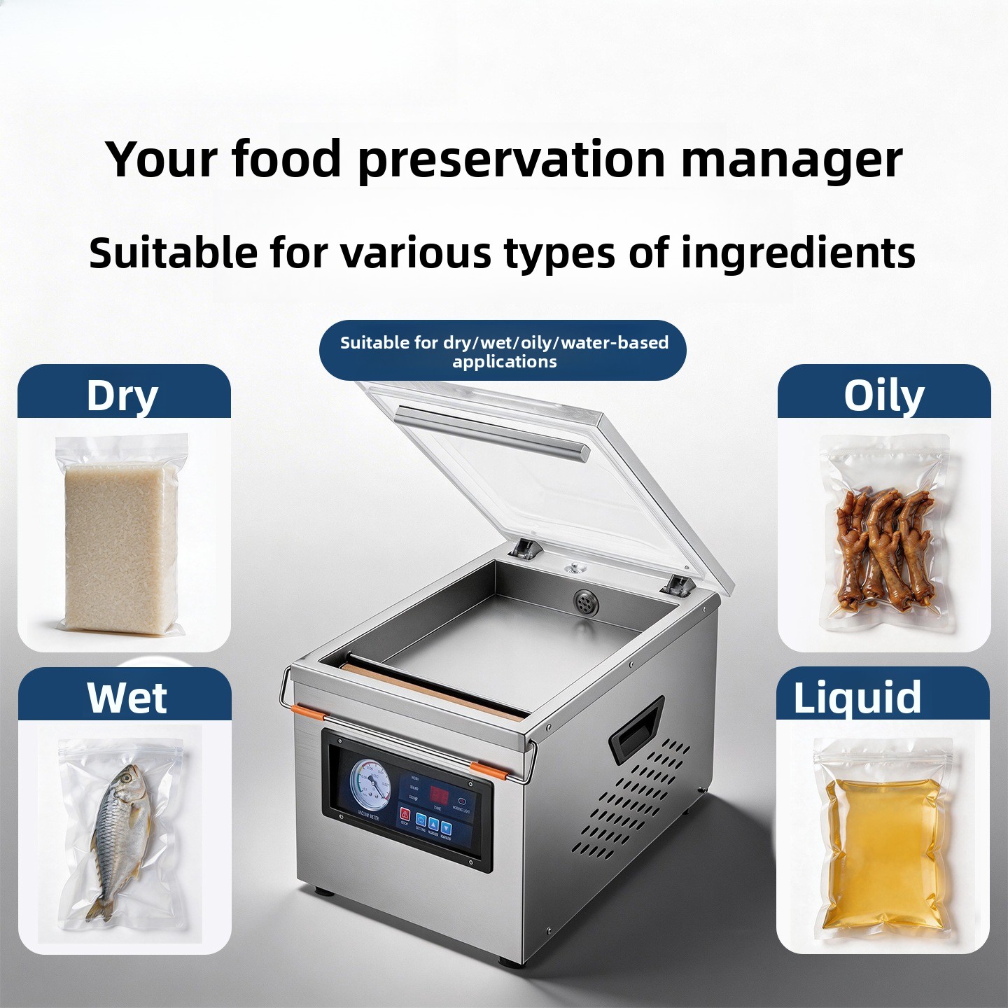 Stainless Steel Food Vacuum Se - đánh giá và giá Meal Prep Seafood
