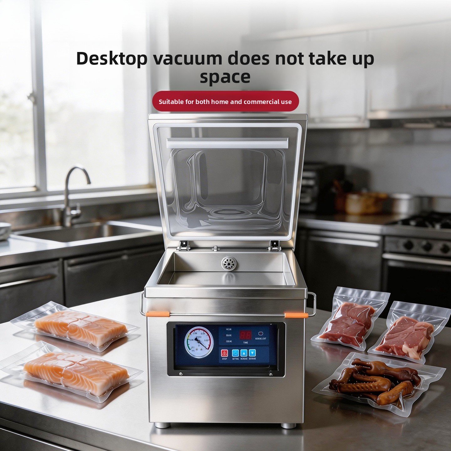 Stainless Steel Food Vacuum Se - đánh giá và giá Meal Prep Seafood