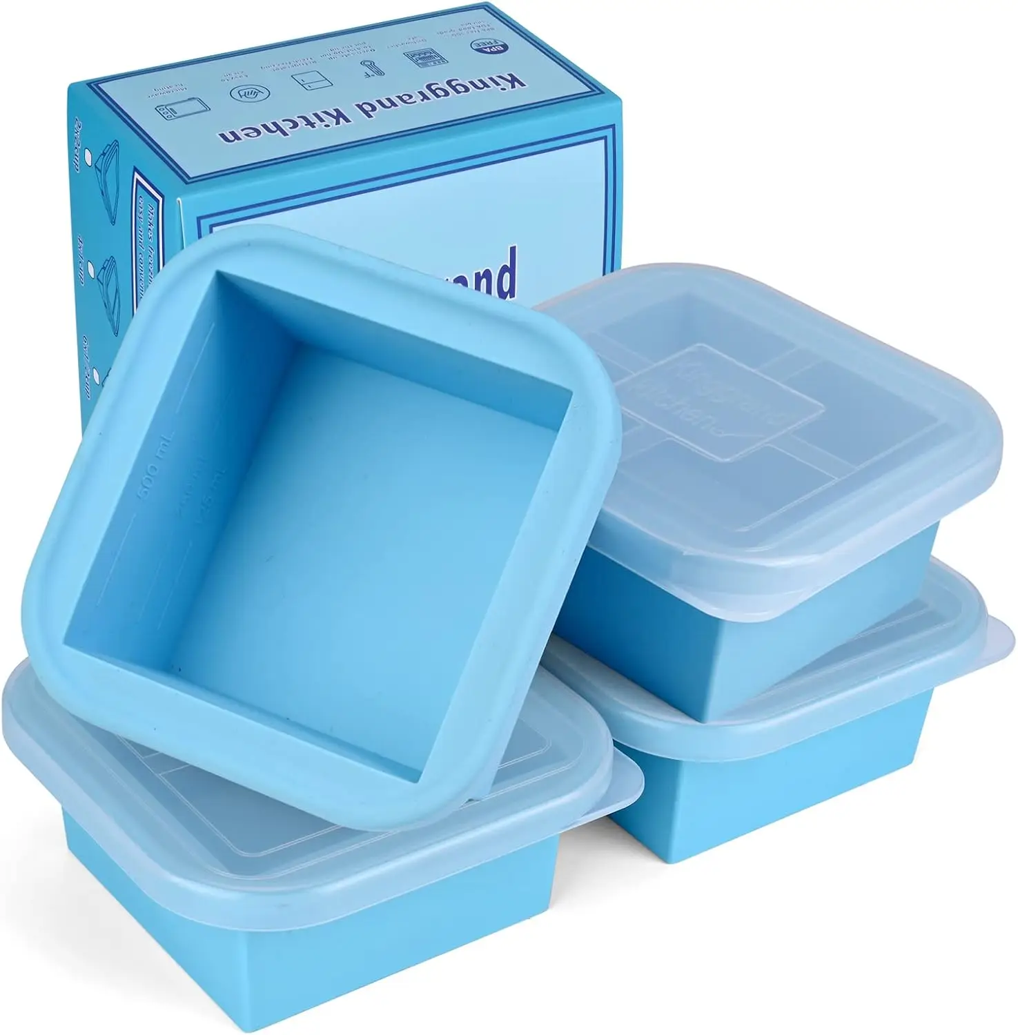 1 2 Cup Silicone Soup Freezer  - đánh giá và giá Meal Prep Freezer