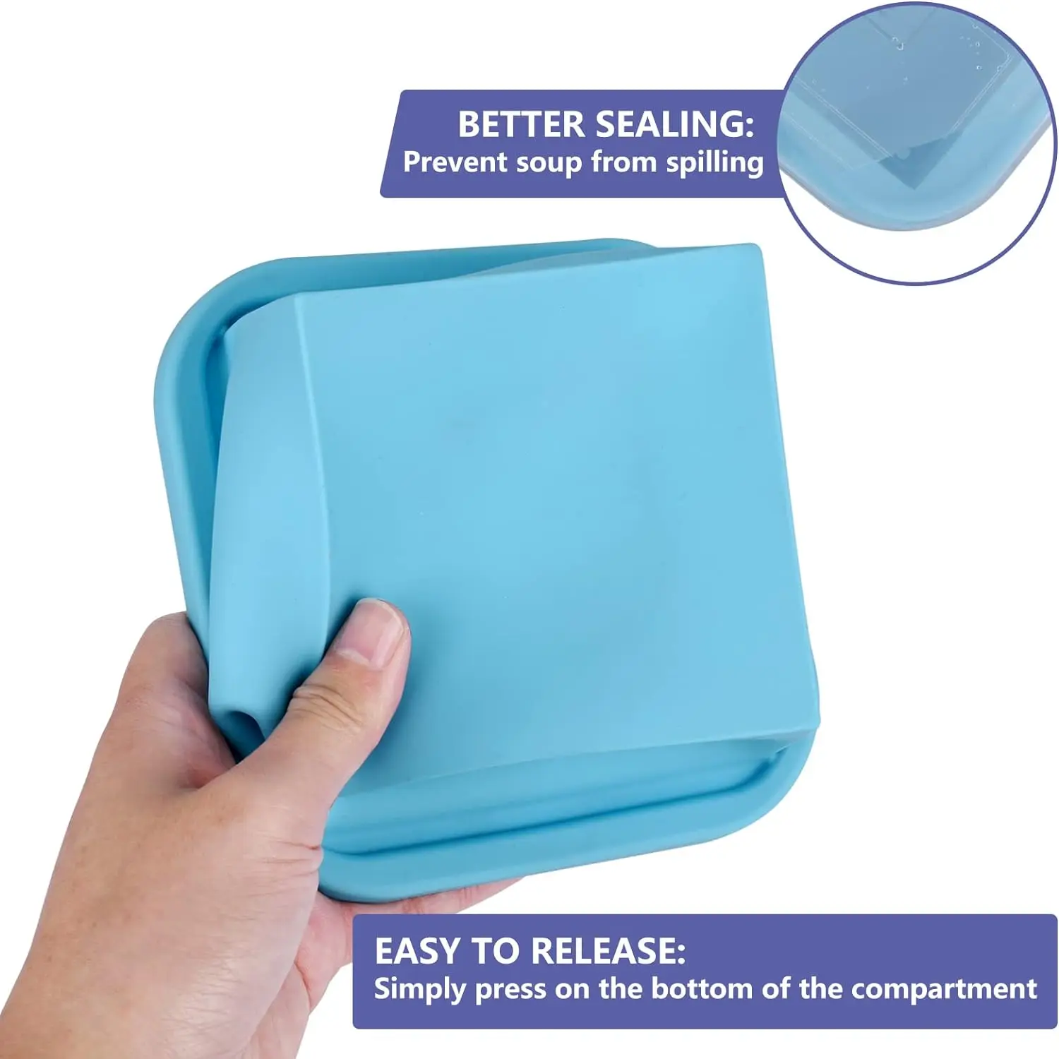 1 2 Cup Silicone Soup Freezer  - đánh giá và giá Meal Prep Freezer