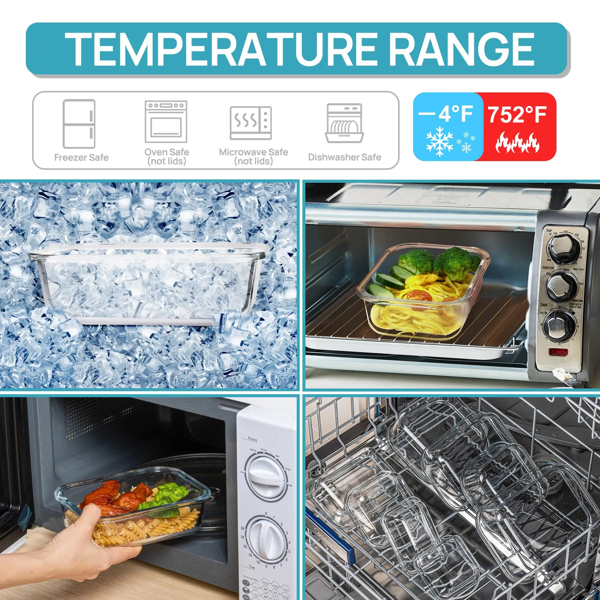 Glass Lunch Box Food Storage C - đánh giá và giá Meal Prep Freezer